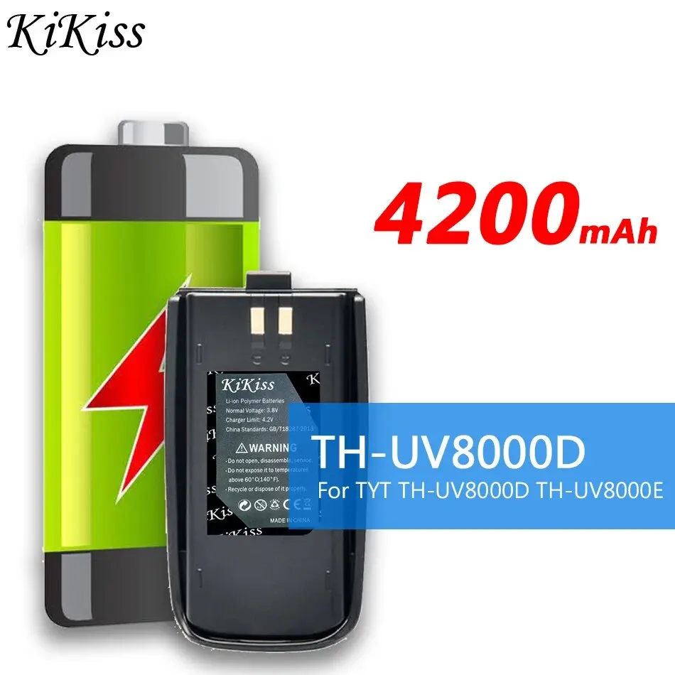 KiKiss Battery THUV8000D 4200mAh For TYT TH-UV8000D TH-UV8000E UV8000E TC-8000 TC-8000V Radio UV8000D Walkie Talkie 
KiKiss Battery THUV8000D 4200mAh For TYT TH-UV8000D TH-UV8000E UV8000E TC-8000 TC-8000V Radio UV8000D Walkie Talkie