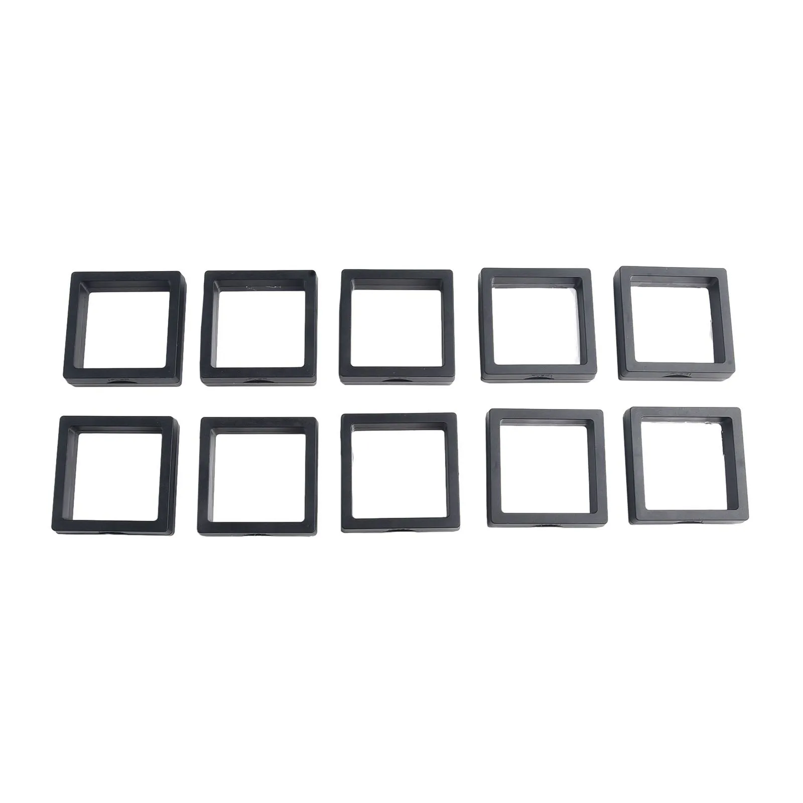 10PCS 3D Floating Display Case Stands Holder Storage Shelves For Necklace Bracelet Ring Coin Pin Gift Jewelry Display Box
10PCS 3D Floating Display Case Stands Holder Storage Shelves For Necklace Bracelet Ring Coin Pin Gift Jewelry Display Box
