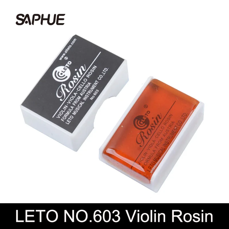 

2 Pcs Leto Rosin For Violin Viola Cello 603 Resin Bowed String Instrument Violin Accessories Erhu Bow Strings Rosin