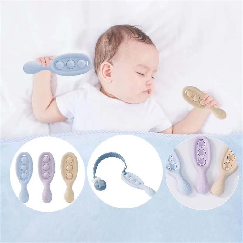 New BPA Free Silicone Baby Teether Newborn Gum Massage Pain Relief Teething Toys Baby Chewing Nursing Teether Molar Sensory Toy
New BPA Free Silicone Baby Teether Newborn Gum Massage Pain Relief Teething Toys Baby Chewing Nursing Teether Molar Sensory Toy