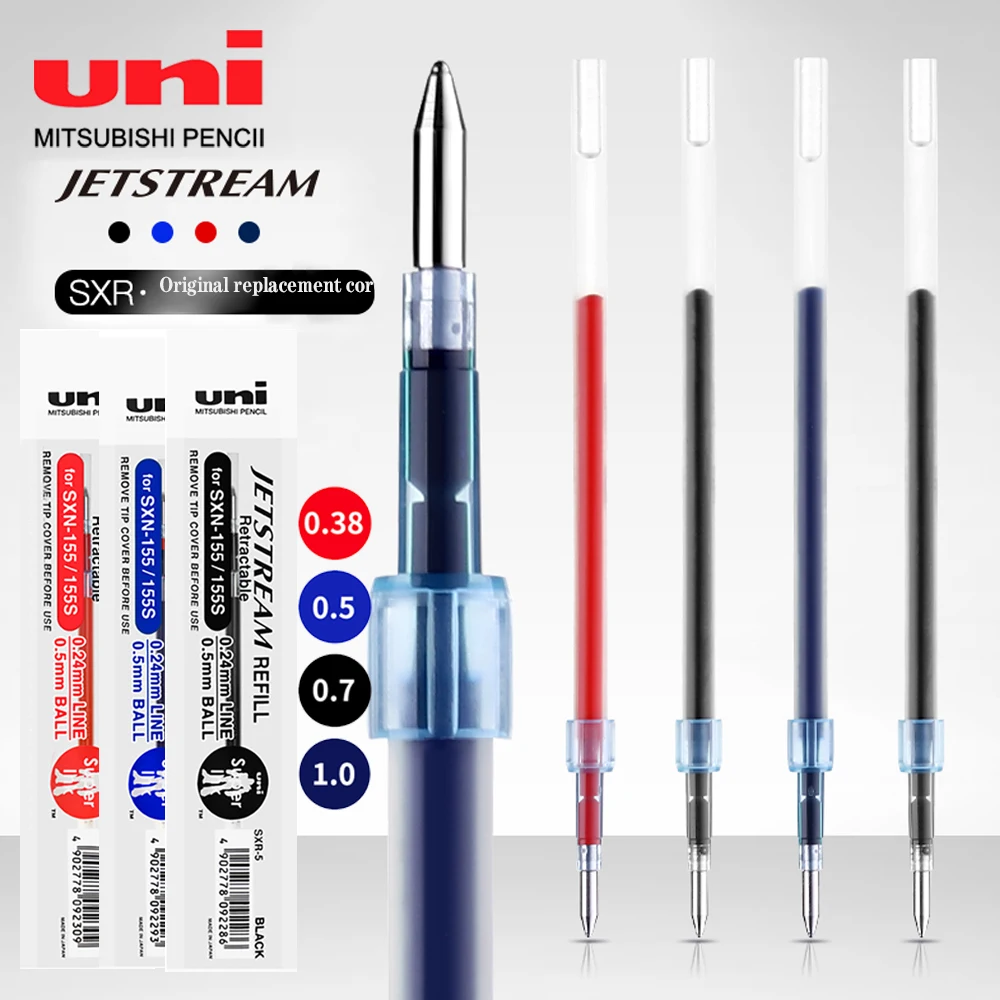 

10pcs Uni Jetstream Series Medium Ballpoint Refill SXR-5 for A Variety of SXN Gel Pens Study Office Accessories Japan Stationery