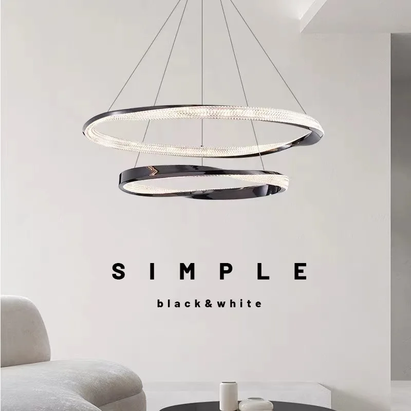 Italian minimalist luxury living room pendant light main lamp postmodern minimalist crystal ring LED household dining room
Italian minimalist luxury living room pendant light main lamp postmodern minimalist crystal ring LED household dining room