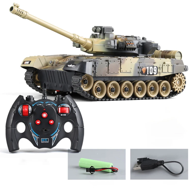 

RC Tank Toy Remote Control Merkava Tactical Vehicle Main Battle Military Model Sound Recoil Electronic Hobby Toys Gifts For Boys