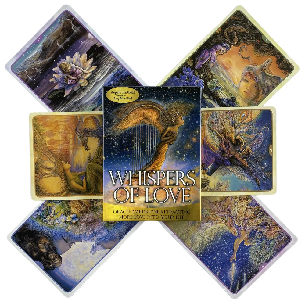 

Whispers Of Love Oracle Cards Divination Tarot Board Games Deck Poker Size Gift Edition For Beginners Girls Party Playing