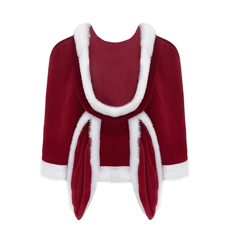Kawaii Lolita Cosplay Cape Autumn Winter Cute Christmas Velvet Santa Claus Shawl Rabbit Ears Hooded Coat Bunny Girl Cute Cloak
Kawaii Lolita Cosplay Cape Autumn Winter Cute Christmas Velvet Santa Claus Shawl Rabbit Ears Hooded Coat Bunny Girl Cute Cloak