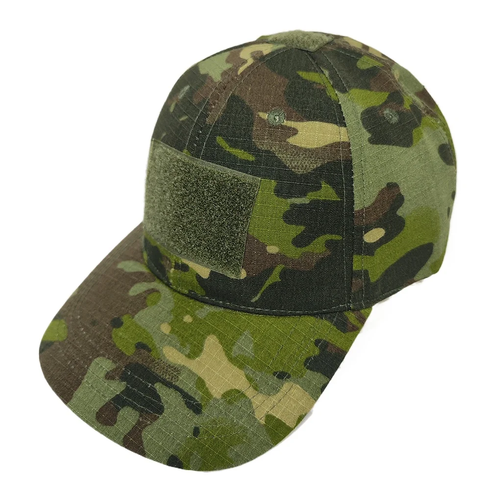 

USA Style Camouflage Baseball Cap for Men Women Outdoor Sports Hat with Patch Badge Green Black