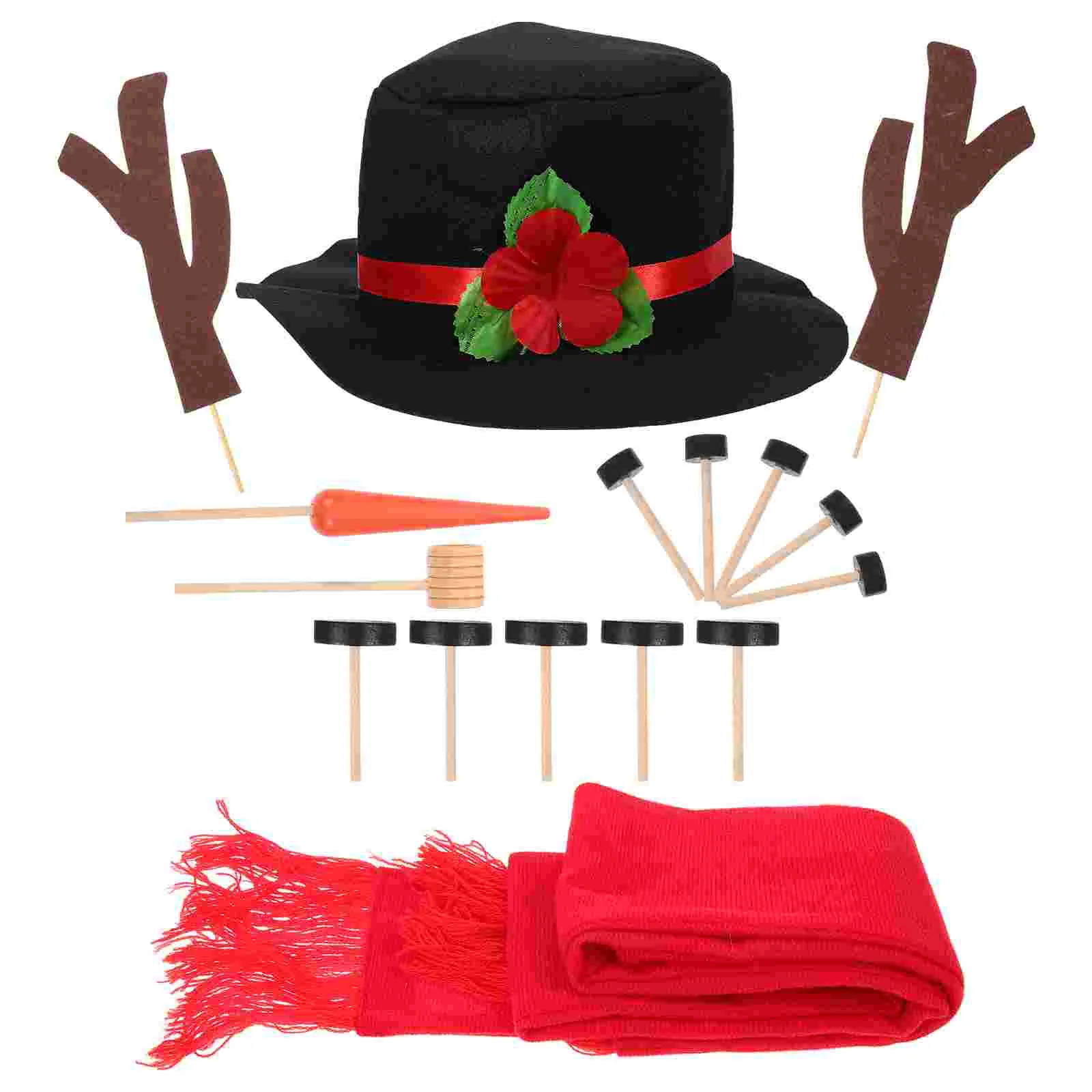 Snowman, 16Pcs Winter Outdoor Fun Toys for Kids Snowman Decorating Includes Hat Scarf Nose Pipe Eyes Mouth and Buttons
Snowman, 16Pcs Winter Outdoor Fun Toys for Kids Snowman Decorating Includes Hat Scarf Nose Pipe Eyes Mouth and Buttons