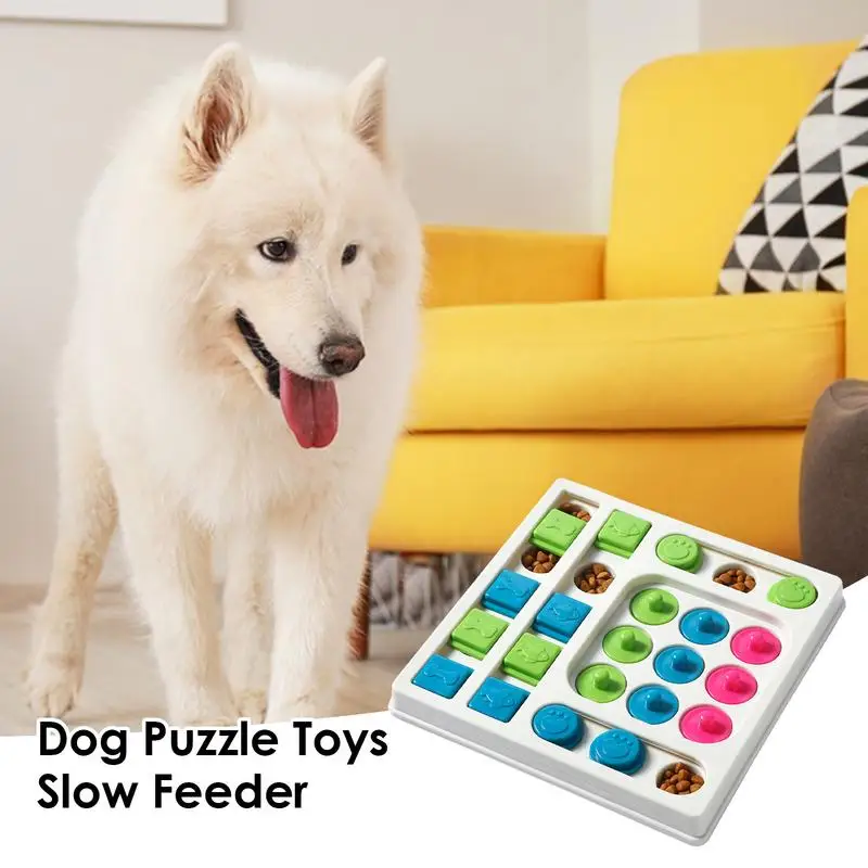 

Игрушки-головоломки для собак, медленная кормушка, интерактивная игра для увеличения IQ для щенков, дозатор еды, медленная кормушка, нескользящая чаша для домашних животных, игрушка для собак