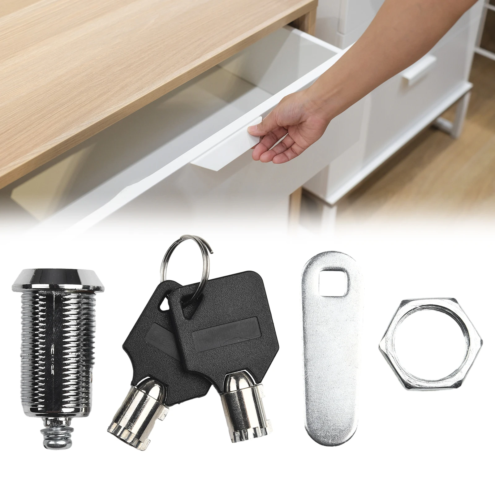 Closing Lever Mailbox Lock With 2 Key Cam Lock Cylinder Cabinet Locker Door Cupboard Cabinet Mail Bright Nickel
Closing Lever Mailbox Lock With 2 Key Cam Lock Cylinder Cabinet Locker Door Cupboard Cabinet Mail Bright Nickel