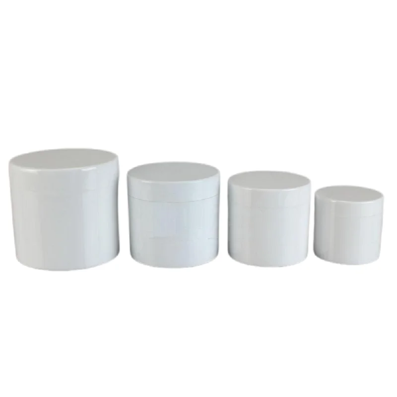 10pcs Cream Jars Empty Dobule Layer White Cosmetic Refillable Box Hair Wax Pots Plastic Makeup Containers 100G 200G 300G 500G
10pcs Cream Jars Empty Dobule Layer White Cosmetic Refillable Box Hair Wax Pots Plastic Makeup Containers 100G 200G 300G 500G