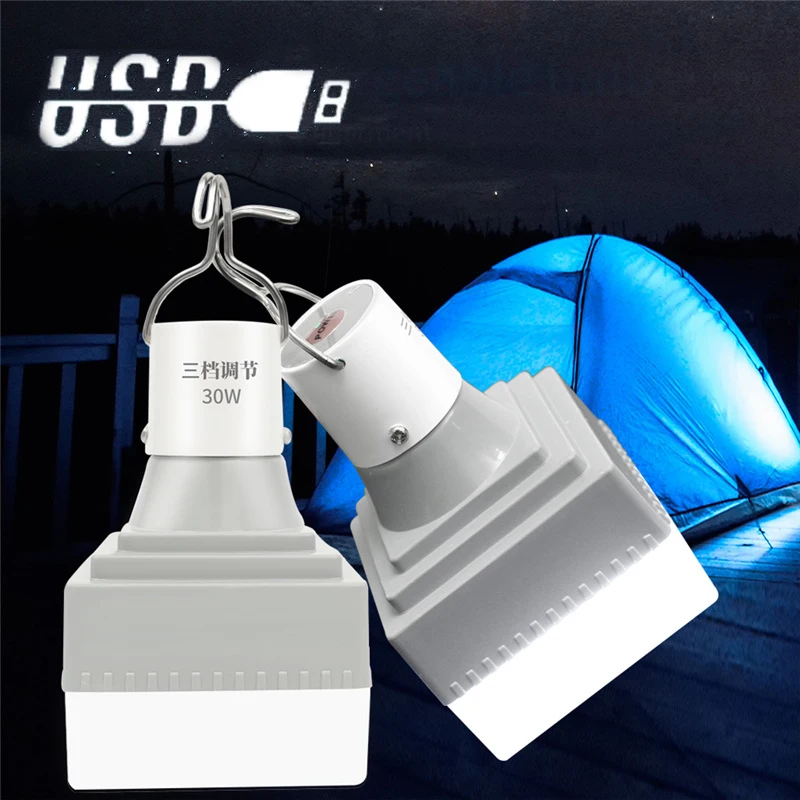 30W USB Rechargeable Light Bulb with Hanging Hook Square LED Bulb Lamps Outdoor Waterproof BBQ Camping Emergency Lighting Bulb
30W USB Rechargeable Light Bulb with Hanging Hook Square LED Bulb Lamps Outdoor Waterproof BBQ Camping Emergency Lighting Bulb