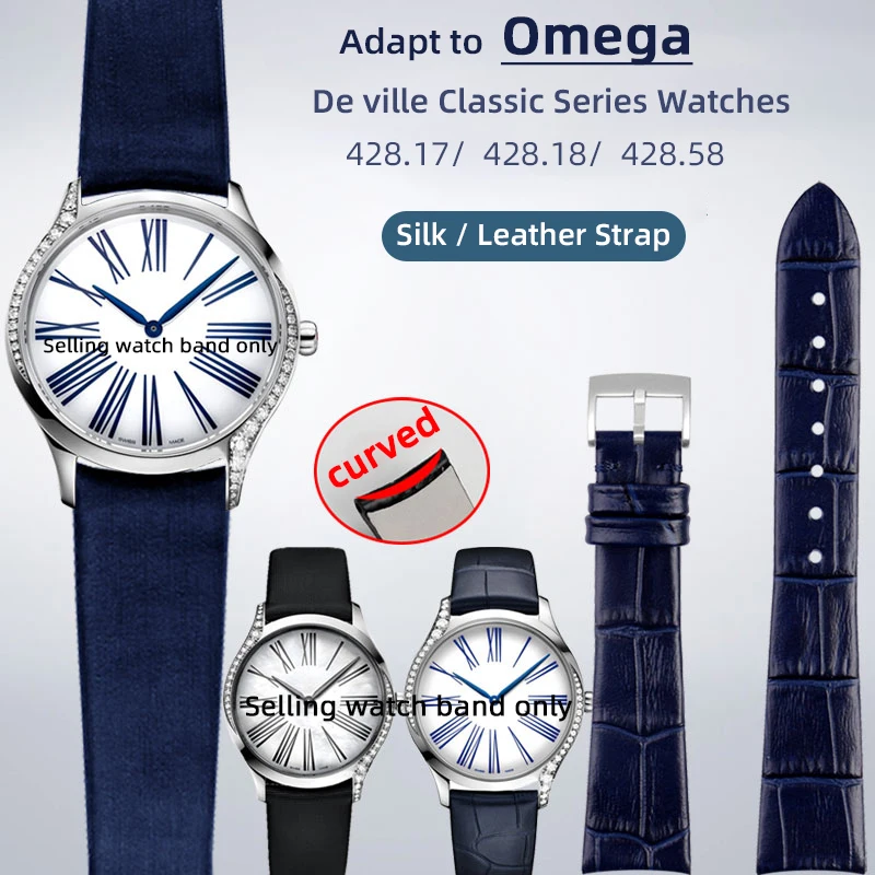 Кожаный ремешок для Omega Classic, 18 мм, 428,17 шелк, Женский изогнутый ремешок, тонкий ремешок Омега, аксессуары
Кожаный ремешок для Omega Classic, 18 мм, 428,17 шелк, Женский изогнутый ремешок, тонкий ремешок Омега, аксессуары