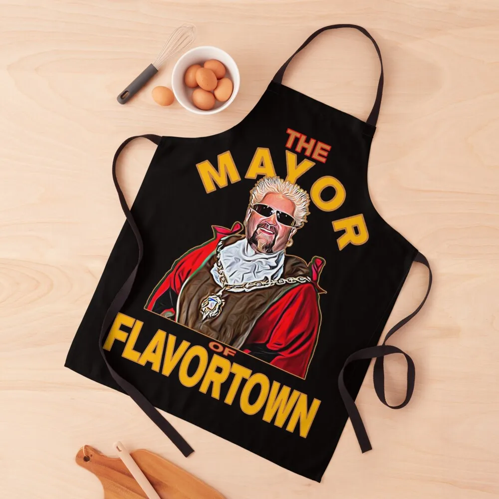 

New Guy Fieri Fans Mayor of FlavortownApron Hairdresser Apron Kitchen Tools Accessories