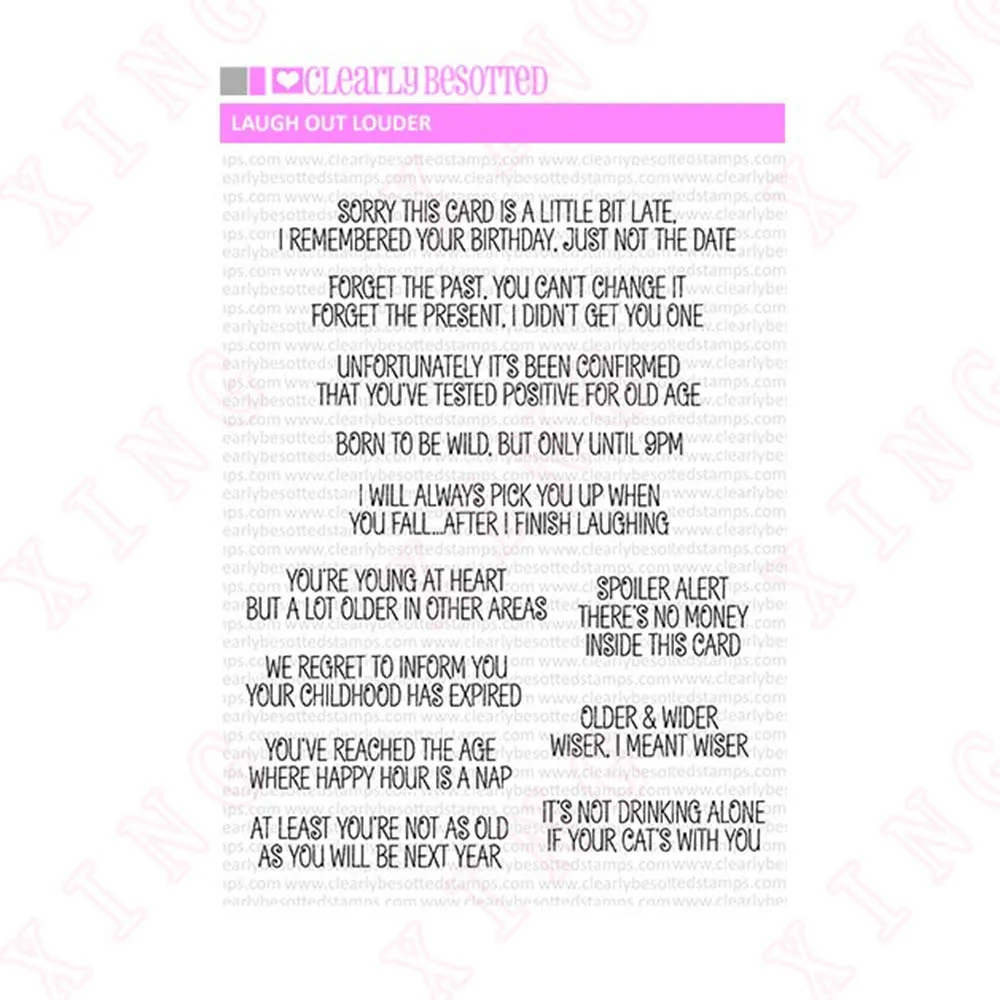 New Laugh out Louder Clear Silicone Stamps 2023 Diy Scrapbook Paper Craft Handmade Album Card Template Decoration Embossing Mold
New Laugh out Louder Clear Silicone Stamps 2023 Diy Scrapbook Paper Craft Handmade Album Card Template Decoration Embossing Mold