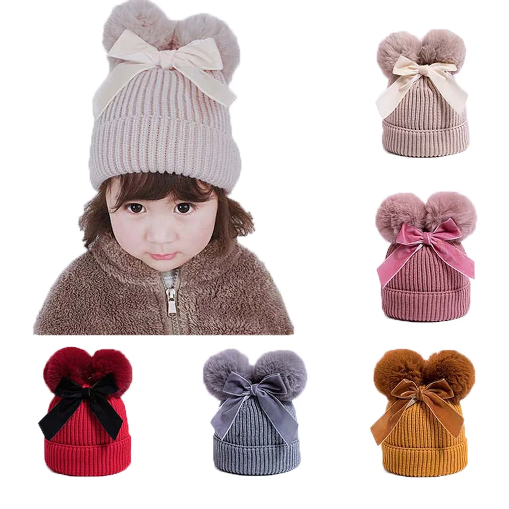 Fashion Baby Winter Warm Knit Hat Infant Toddler Kid Crochet Fur Hairball Beanie Cap Infant Girls Bow Hat Cute 6 Months-3 Years
Fashion Baby Winter Warm Knit Hat Infant Toddler Kid Crochet Fur Hairball Beanie Cap Infant Girls Bow Hat Cute 6 Months-3 Years