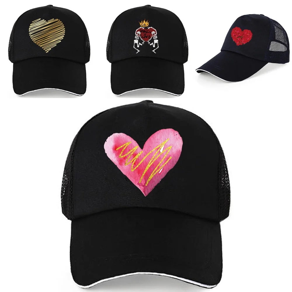 Women Adjustable Pure Cotton Back Buckle Caps Summer UV-proof Visors Hats Love Print Street Hip Hop Hat Casual Men Baseball Cap
Women Adjustable Pure Cotton Back Buckle Caps Summer UV-proof Visors Hats Love Print Street Hip Hop Hat Casual Men Baseball Cap