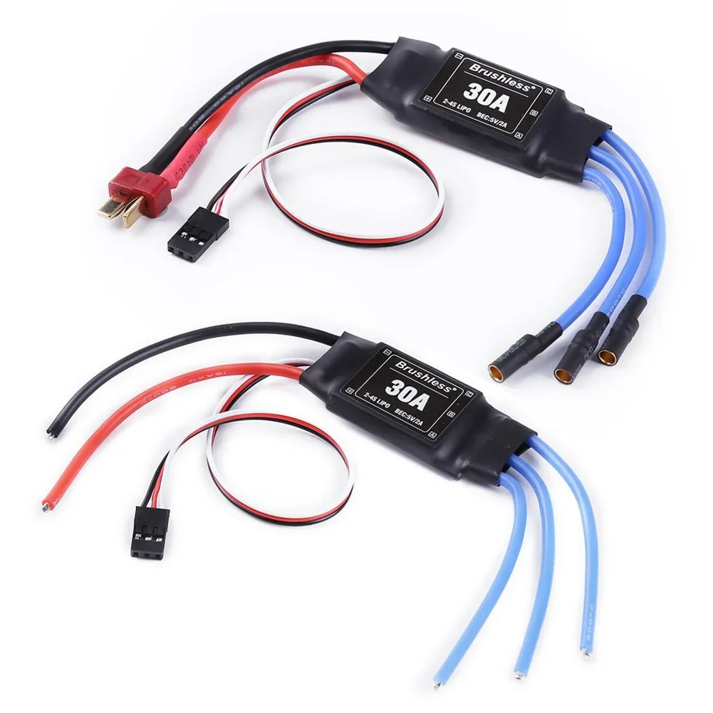 XXD бесщеточный 30A ESC 2-4S Электрический контроллер скорости с 5V 2A BEC для радиоуправляемого мультикоптера вертолета самолета
XXD бесщеточный 30A ESC 2-4S Электрический контроллер скорости с 5V 2A BEC для радиоуправляемого мультикоптера вертолета самолета