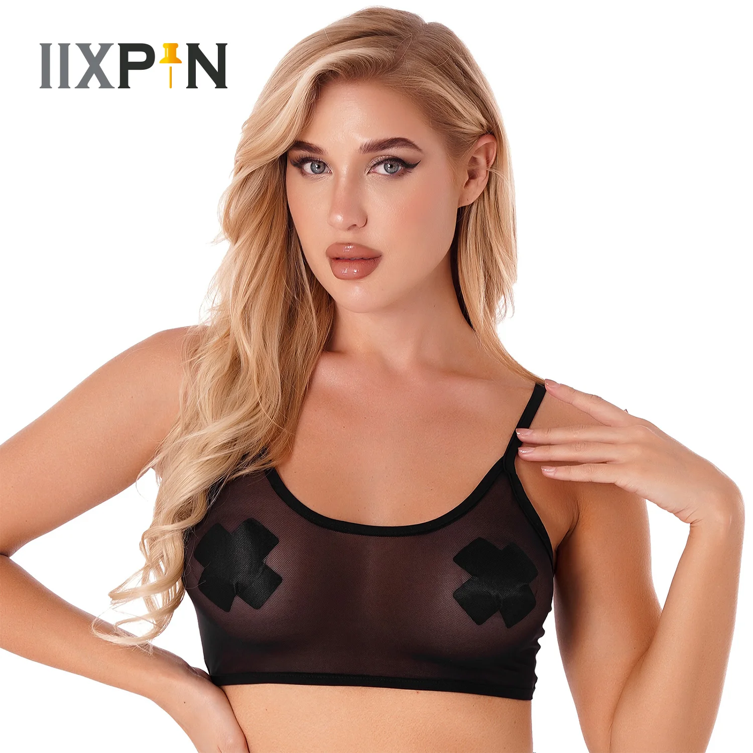 Womens Camisole Sexy Lingerie Camis Bedtime See Through Mesh Bralette Bra Deep U Neck Vest Tank Femme Transparent Crop Tops
Womens Camisole Sexy Lingerie Camis Bedtime See Through Mesh Bralette Bra Deep U Neck Vest Tank Femme Transparent Crop Tops