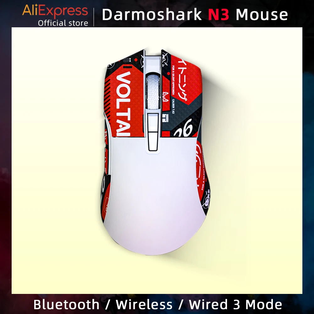 

Motospeed Darmoshark N3 Wireless Bluetooth Gaming Esports Mouse 26000DPI 7 Buttons Wired Optical PAM3395 Computer For Laptop PC