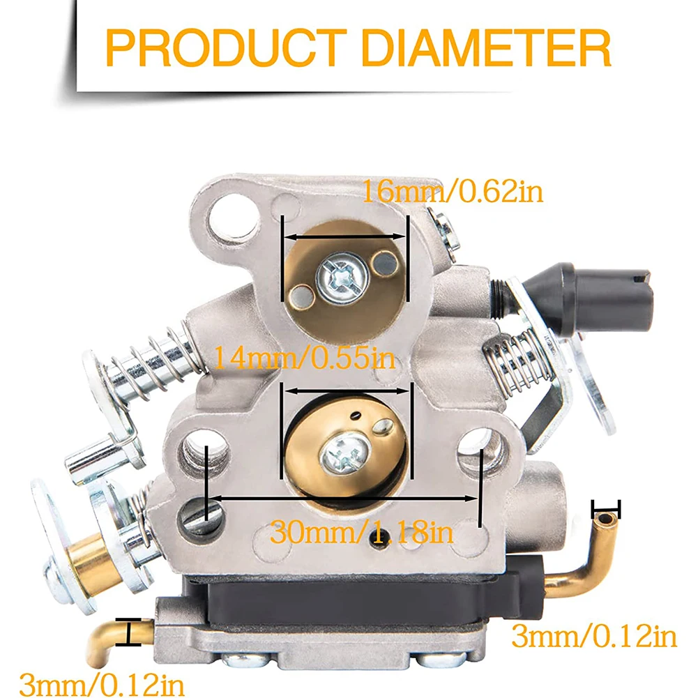 1Set Carburetor Kit With Fuel Filter Gasket For Husqvarna 240 235 120 120E 236 240E Chain Saw C1T-W33 Tools Accessories
1Set Carburetor Kit With Fuel Filter Gasket For Husqvarna 240 235 120 120E 236 240E Chain Saw C1T-W33 Tools Accessories