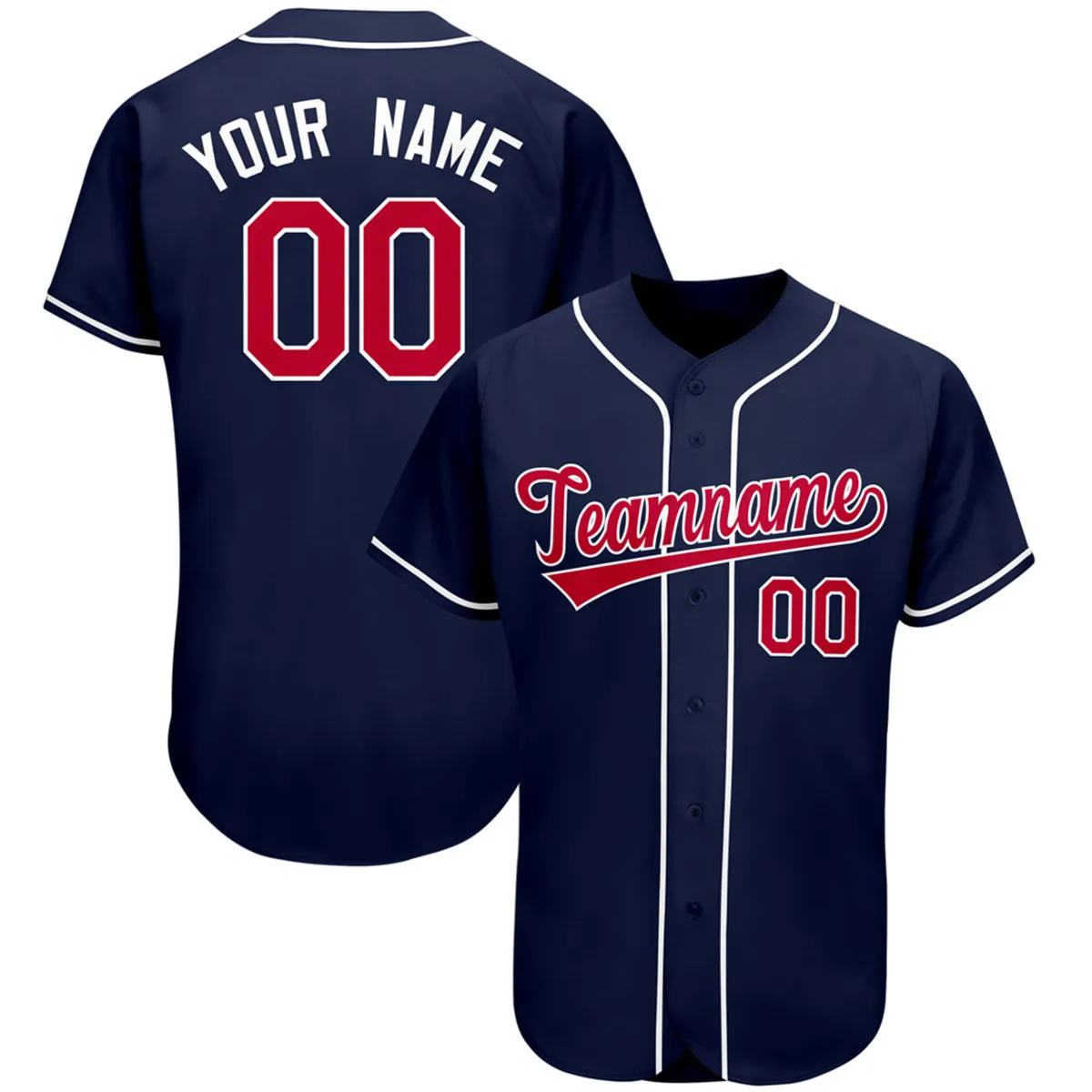 

Custom Baseball Jersey Team Clothing Customized Your Name Number Mesh Soft V-Neck Streetwear Male Women Child Any Coloure Style