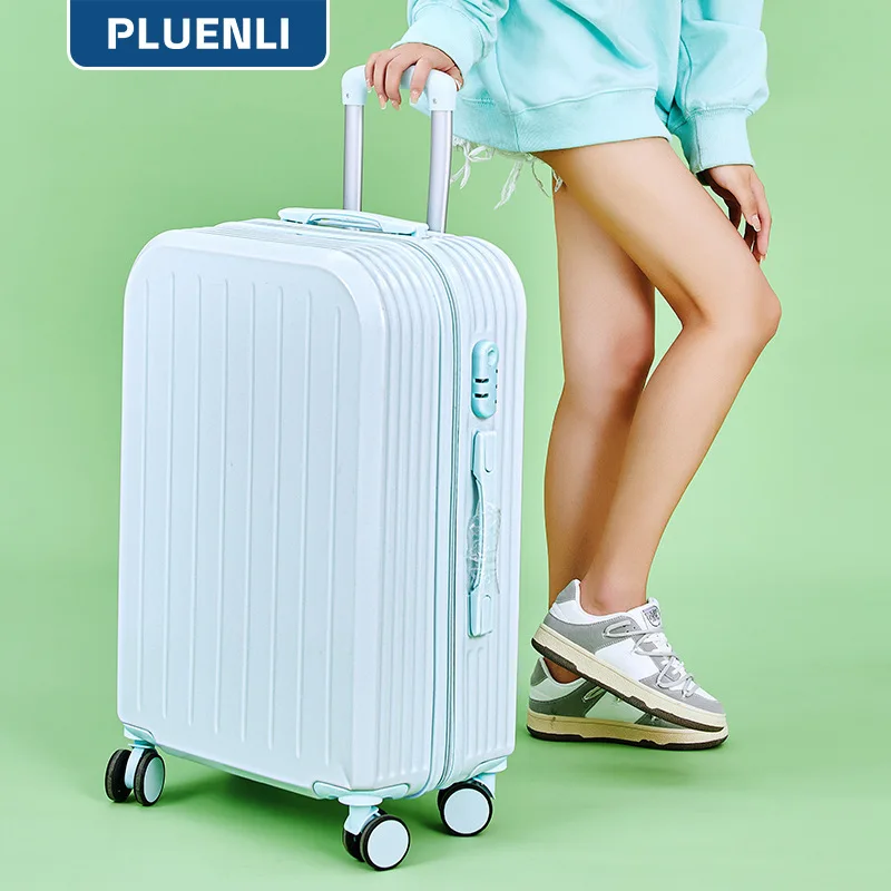 

PLUENLI Luggage Case Women Password Universal Wheel Trolley Case Large Capacity Big Size Wearproof Men Travel Boarding Suitcase
