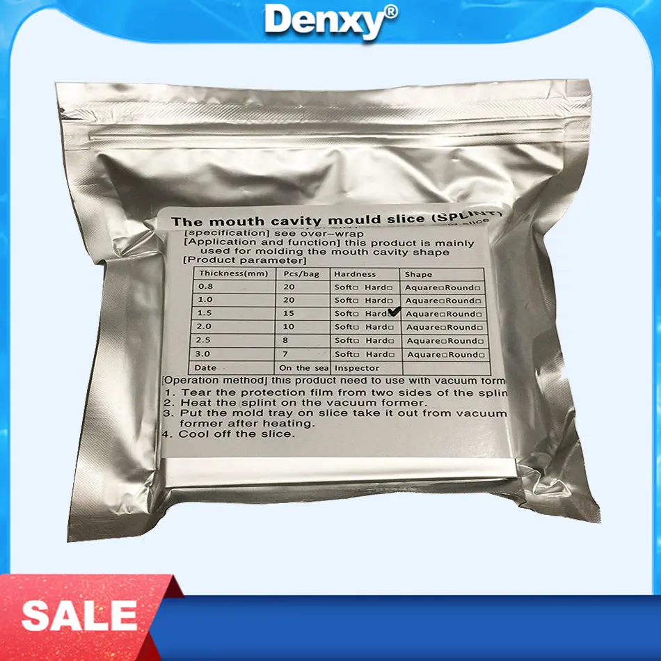 Denxy 1pack Ortho Vacuum Forming Sheet Square Dental Lab Splint Retainer Orthodontic Sheet Thermoforming Material Vacuum Forming
Denxy 1pack Ortho Vacuum Forming Sheet Square Dental Lab Splint Retainer Orthodontic Sheet Thermoforming Material Vacuum Forming