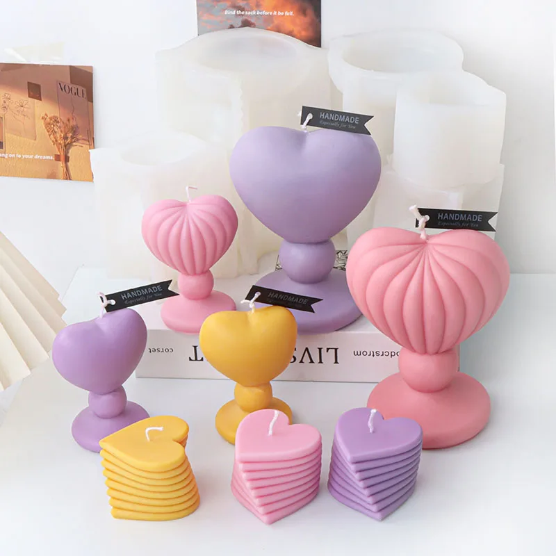 3D Heart Candlestick Making Mold DIY Layers Love Ornament Handmade Scented Candle Gypsum Resin Mould Cake Decor Silicone Molds
3D Heart Candlestick Making Mold DIY Layers Love Ornament Handmade Scented Candle Gypsum Resin Mould Cake Decor Silicone Molds