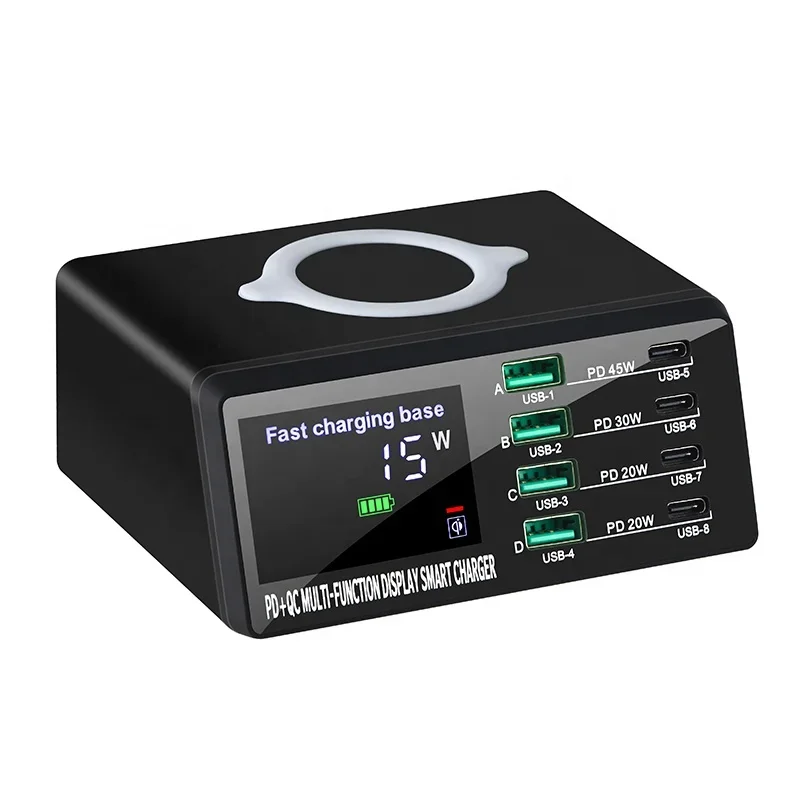 7 Ports Multi Fast Wireless Charging Supply Adapter Charger With Cable 100W US AU EU UK Plug Charge Station Dock
7 Ports Multi Fast Wireless Charging Supply Adapter Charger With Cable 100W US AU EU UK Plug Charge Station Dock