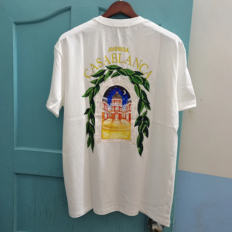 Men Women Couples Cotton T Shirt Casablanca High Quality Fashion Printed Oversized T Shirt
Men Women Couples Cotton T Shirt Casablanca High Quality Fashion Printed Oversized T Shirt