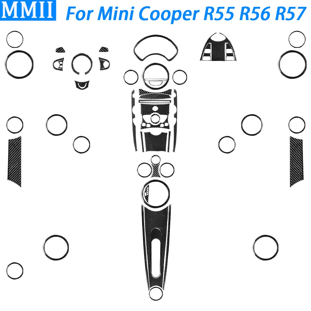 51Pcs Real Carbon Fiber Full Kit Interior Trim For Mini Cooper Hardtop R56 2007-2010 Clubman R55 2008-10 Convertible R57 2009-10
51Pcs Real Carbon Fiber Full Kit Interior Trim For Mini Cooper Hardtop R56 2007-2010 Clubman R55 2008-10 Convertible R57 2009-10