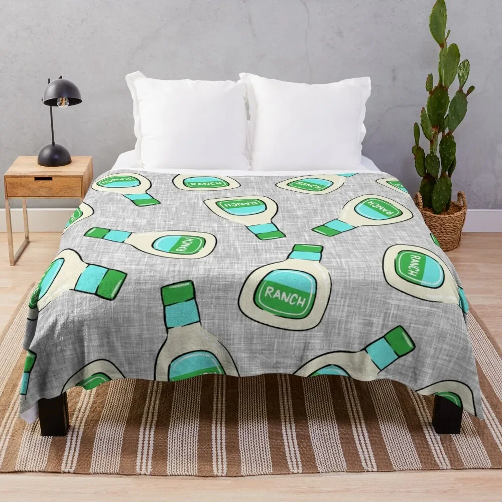 

Ranch - salad dressing bottle Throw Blanket Thermal blankets and throws cosplay anime Blankets