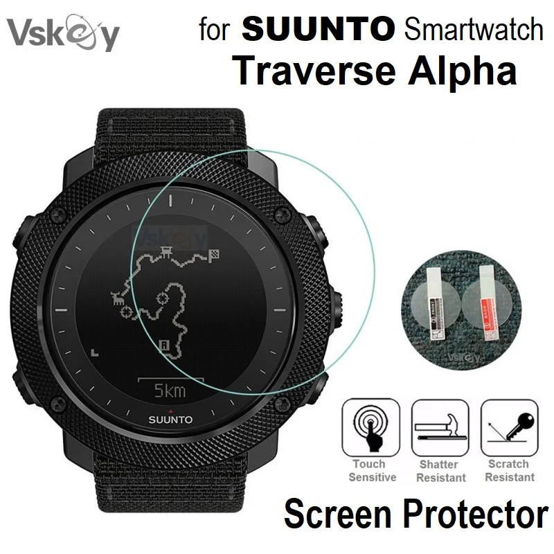 

5PCS Smart Watch Screen Protector for Suunto Traverse Alpha Tempered Glass Anti-Scratch Protective Film