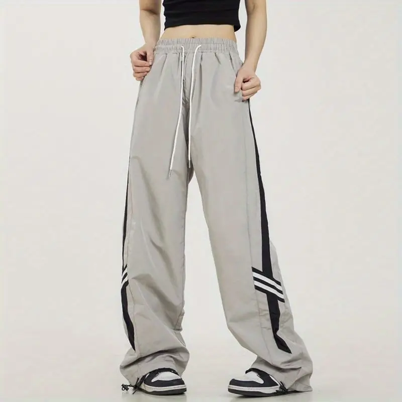 

Deeptown Harajuku Vintage Parachute Pants Women Baggy Casual Striped Hippie Korean Fashion Jogger Sweatpants Sport 90s Aesthetic