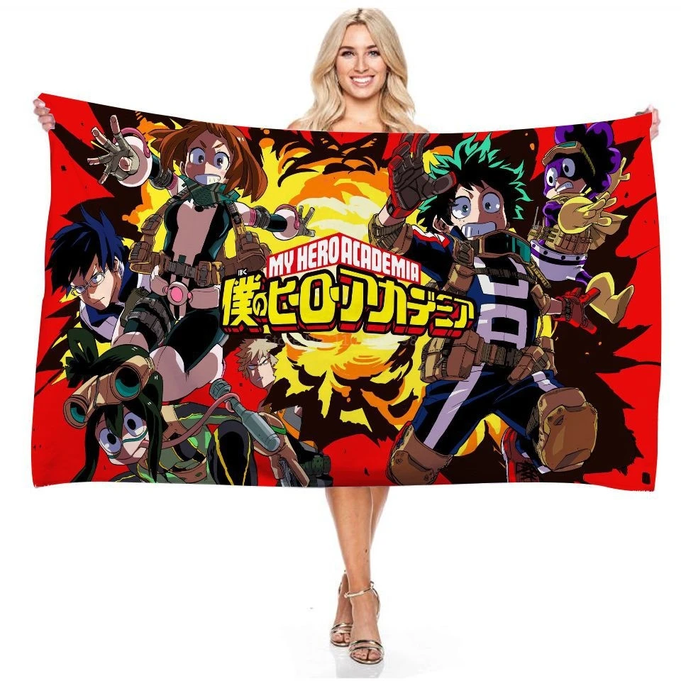 My Hero Academia 3D Printed Towels Bath Towel Shower Towel Thin Blanket Outdoor Travel Swimming Surfing Beach Towel Beach Mat
My Hero Academia 3D Printed Towels Bath Towel Shower Towel Thin Blanket Outdoor Travel Swimming Surfing Beach Towel Beach Mat