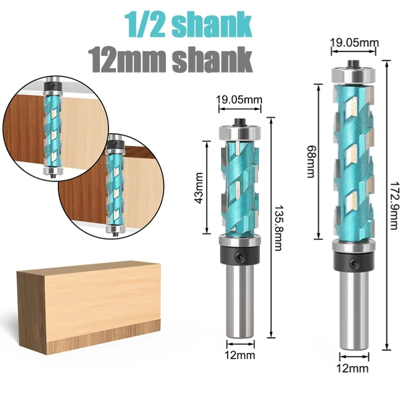 

Хвостовик 12*68 мм/12*43 мм, прямой двойной подшипник, 1 дюйм, отделочная фреза, отделка фрез, фреза, карбидная фреза для деревообработки