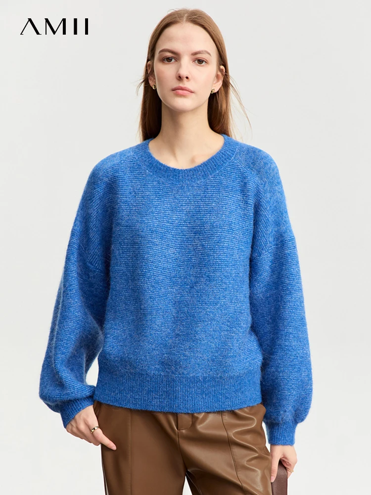 AMII 2023 Sweaters For Women Autumn New Warm Comfortable Alpaca Hair Round Neck Lantern Sleeve Loose Soft Jumper Female 12353126
AMII 2023 Sweaters For Women Autumn New Warm Comfortable Alpaca Hair Round Neck Lantern Sleeve Loose Soft Jumper Female 12353126