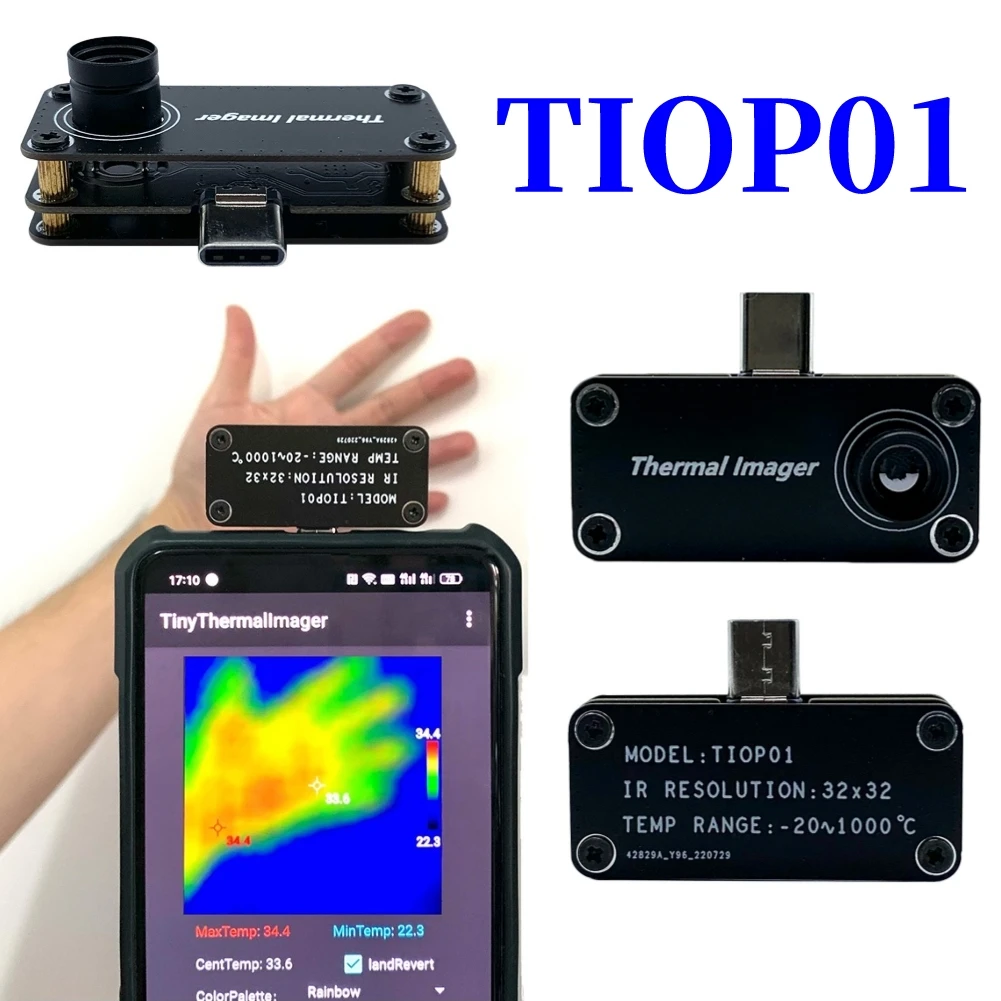 IR Thermal Sensor Professional External Thermographic Cameras 32x32Resolution for Android Phone Multiple Color Modes
IR Thermal Sensor Professional External Thermographic Cameras 32x32Resolution for Android Phone Multiple Color Modes