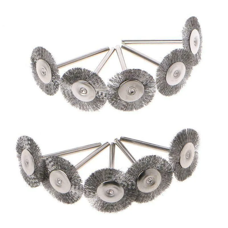 10pcs/set T-shaped Stainless Steel Wire Wheel Brushes Metal Rust Removal Brush For Mini Drill Rotary Tools Polishing Brush
10pcs/set T-shaped Stainless Steel Wire Wheel Brushes Metal Rust Removal Brush For Mini Drill Rotary Tools Polishing Brush