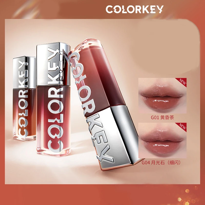 

Colorkey Chasing Lip Gloss Lipstick for Women Mirror Water Gloss 3D Plump Lip Glaze Cosmetics