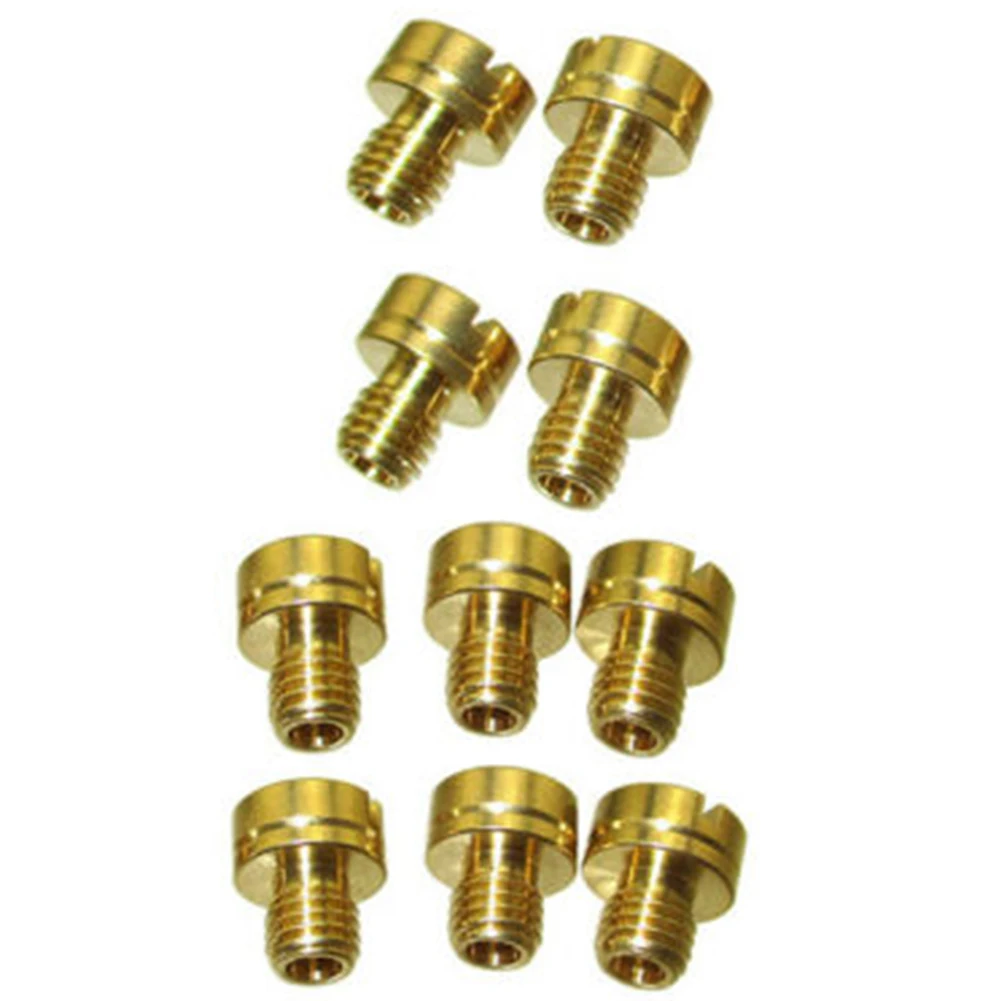 High Quality Carb Main Jets For Mikuni Carburetor Set of 10 Pieces (Thread Length 5mm Cap Height 4mm Cap Dia8mm)
High Quality Carb Main Jets For Mikuni Carburetor Set of 10 Pieces (Thread Length 5mm Cap Height 4mm Cap Dia8mm)