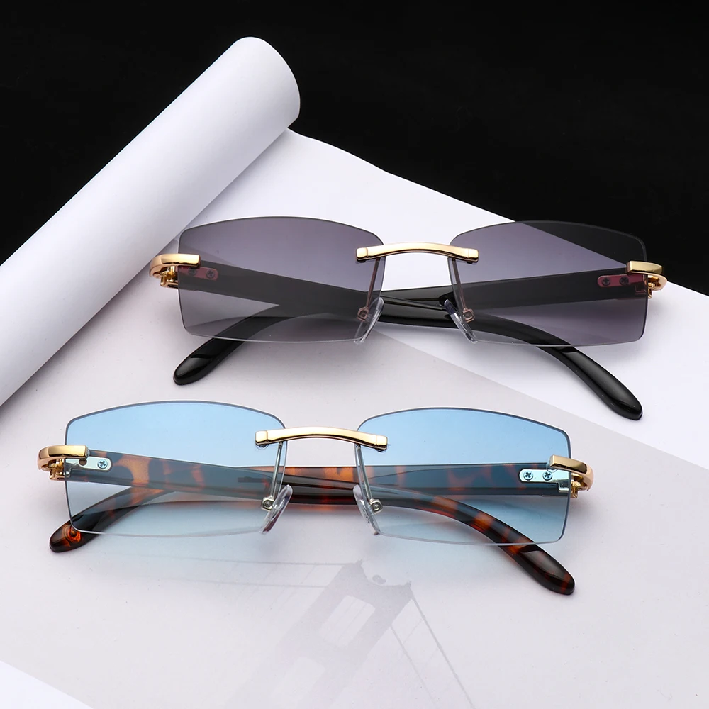 Trendy Gradient Punk Rimless Rectangle Sunglasses Men Women Fashion Shades UV400 Driving Sun Glasses Frameless Eyewear
Trendy Gradient Punk Rimless Rectangle Sunglasses Men Women Fashion Shades UV400 Driving Sun Glasses Frameless Eyewear