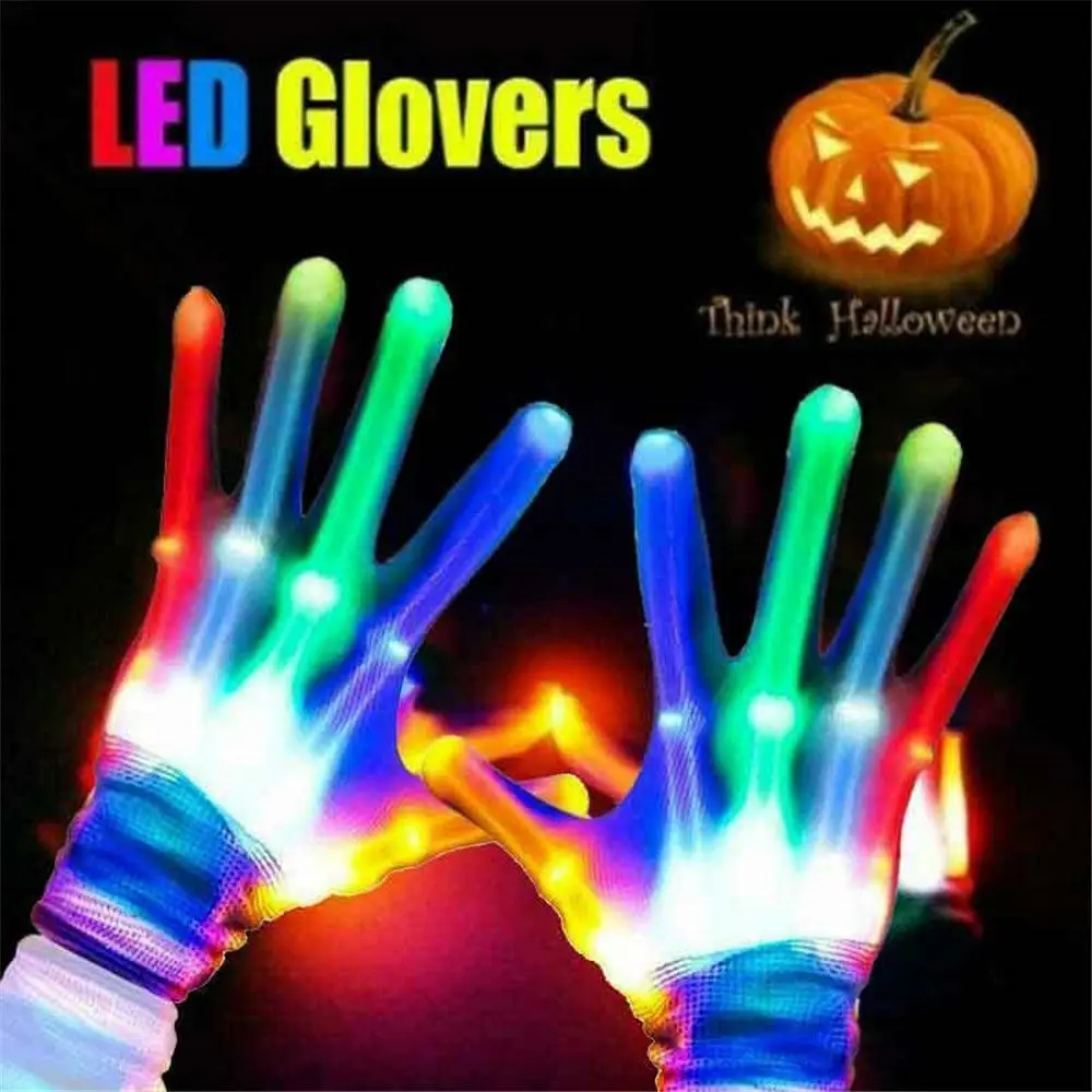 LED Gloves Neon Glowing Halloween Party Light Props Luminous Flashing Gloves Stage Costume Christmas Supplies
LED Gloves Neon Glowing Halloween Party Light Props Luminous Flashing Gloves Stage Costume Christmas Supplies