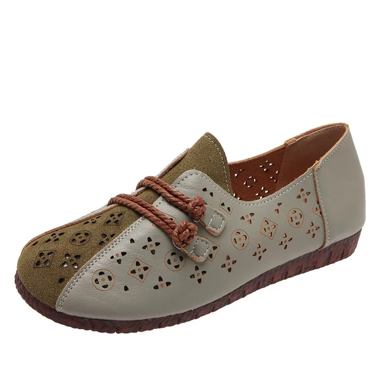 Summer New Mother Shoes Women's Trend Retro Style Hollow Breathable Hole Shoes Ethnic Style Soft Bottom Middle-aged And Elderly
Summer New Mother Shoes Women's Trend Retro Style Hollow Breathable Hole Shoes Ethnic Style Soft Bottom Middle-aged And Elderly