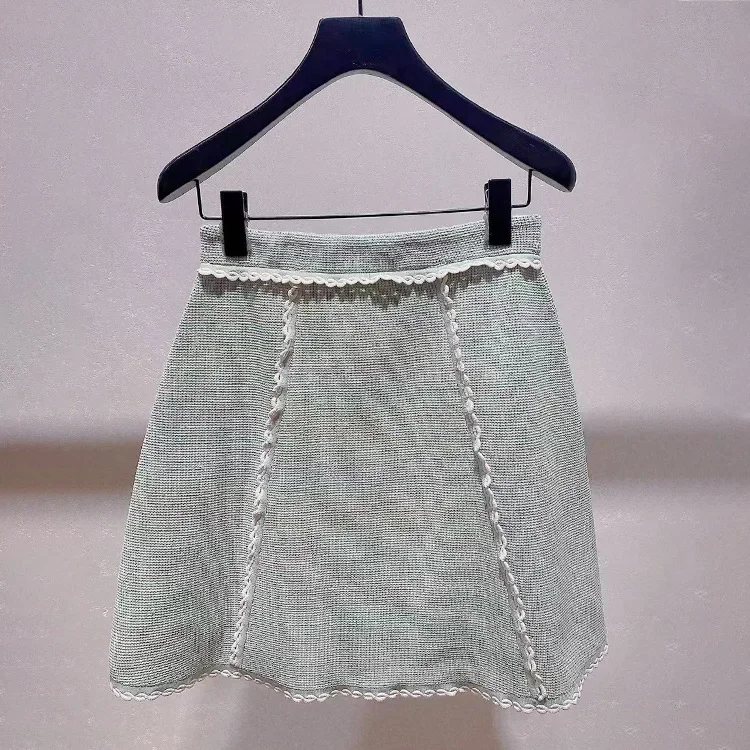 Women's Knitted Suit Lace Decoration OL Autumn New Single-Breasted Puff Sleeve Caridgan or Skirt
Women's Knitted Suit Lace Decoration OL Autumn New Single-Breasted Puff Sleeve Caridgan or Skirt