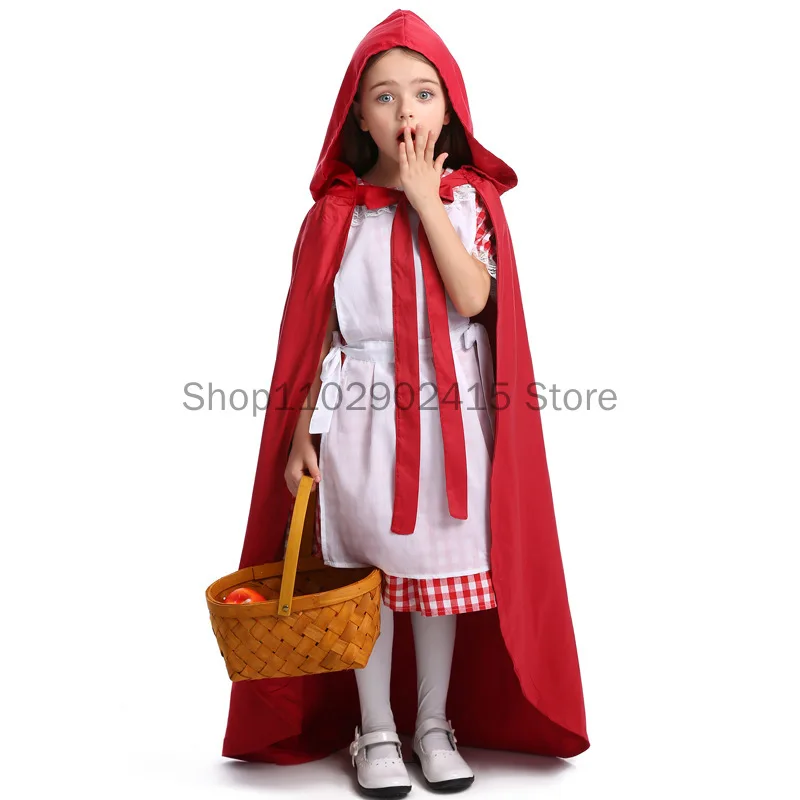 Medieval Girls Little Red Riding Hood Cosplay Costume Sweetie Country Farm Plaid Maid Dress French Manor Maid Gardener Outfit
Medieval Girls Little Red Riding Hood Cosplay Costume Sweetie Country Farm Plaid Maid Dress French Manor Maid Gardener Outfit