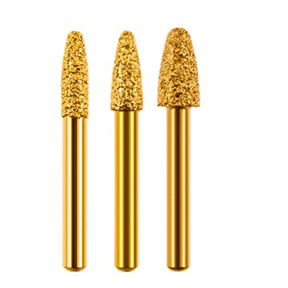 3Pcs Vacuum Brazed Diamond Burring Head Grinding File Polishing Bit Round Head Cylinder Type For Electric Grinder Rotary Tools
3Pcs Vacuum Brazed Diamond Burring Head Grinding File Polishing Bit Round Head Cylinder Type For Electric Grinder Rotary Tools
