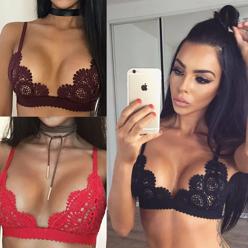 

2019 Sexy Fashion Cotton Lace Bra Floral Bras For cosply Women bodysuit Lingerie BH Push Up Bra Bralette