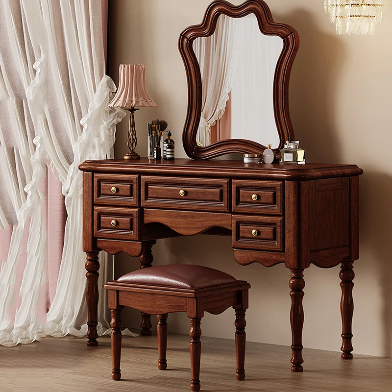 Mirrors Luxury Dressing Table European Girlsstorage Bedroom Dressing Table Drawer Wooden Coiffeuse Femme Meuble Furniture Sets
Mirrors Luxury Dressing Table European Girlsstorage Bedroom Dressing Table Drawer Wooden Coiffeuse Femme Meuble Furniture Sets