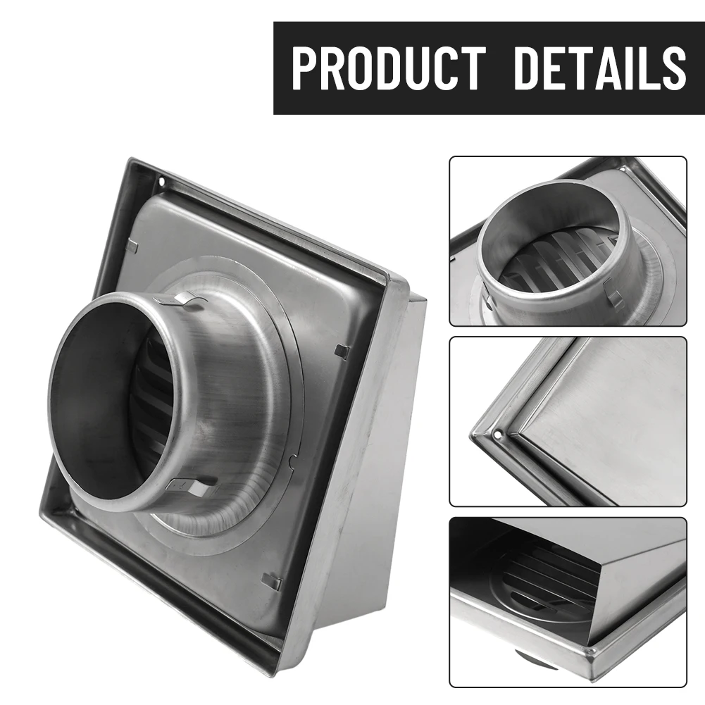 Part Air Vent Cover Valve Grille Ventilation Outlet Wall Kitchen 304 Stainless Steel Air Vent Extract Brand New
Part Air Vent Cover Valve Grille Ventilation Outlet Wall Kitchen 304 Stainless Steel Air Vent Extract Brand New
